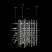 Люстра подвесная LED Maze 10348/800 LOFT IT хром на 180 ламп, основание хром в стиле арт-деко Люстра подвесная LED Maze 10348/800 LOFT IT хром на 180 ламп, основание хром в стиле арт-деко